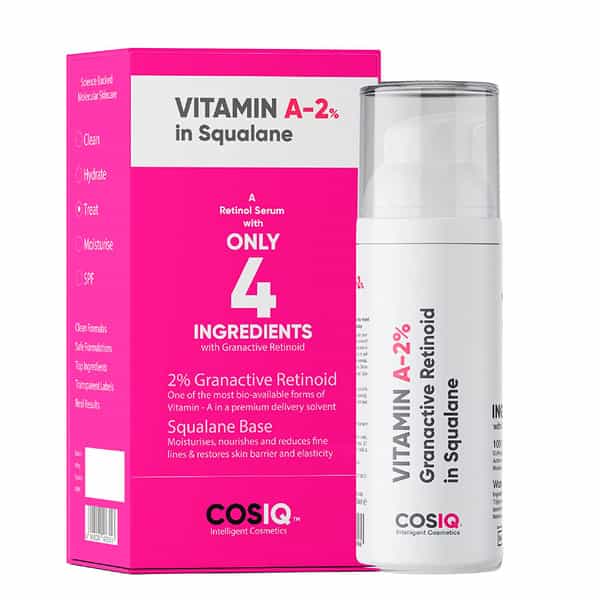 Cos-Iq A-2% Granactive Retinoid In Squalane 30 Ml | Only 4 Ingredients Vit-A Anti Ageing Retinol