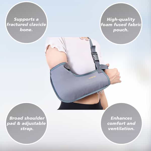 Stergic Iris Arm Sling For Shoulder Support For Fracture Support | Immobilization - Medium Size