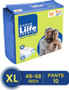 Super Liife Premium Soft & Rash Free With Wetness Indicator Pant Style Xl 10 Adult Diapers