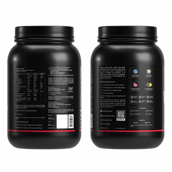 Athlab Instant Whey Protein | 25G Protein | No Preservatives | Strawberry | 1 Kg