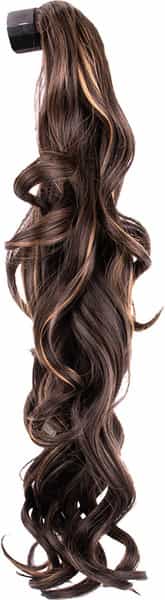 Streak Street Curly Mix Brown Ponytail