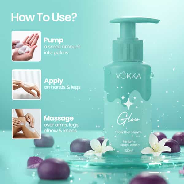 Vokka Glow Perfume Body Lotion 50Ml | Bright Fruity Floral Fragrance