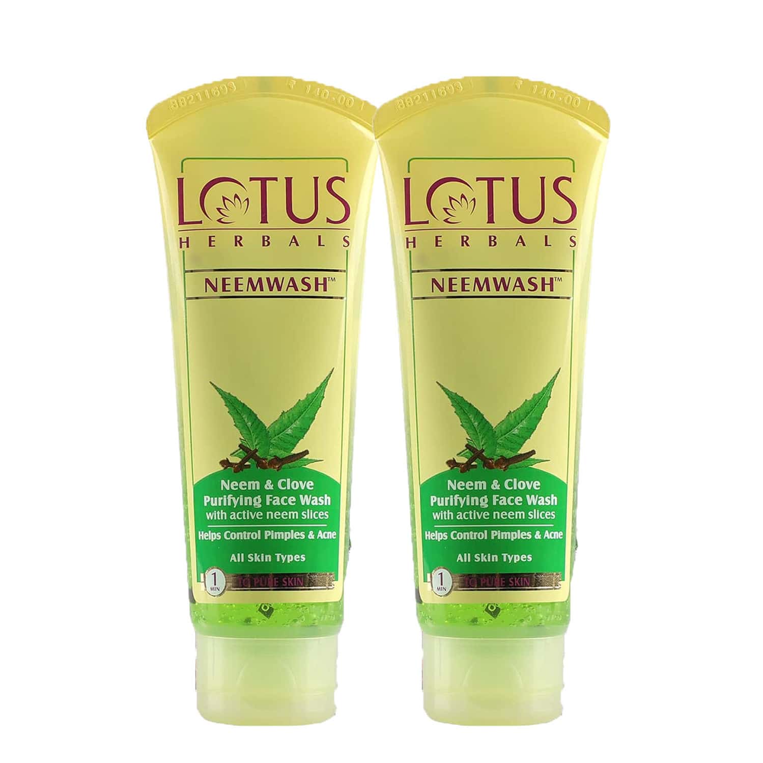 Lotus Herbals Neemwash Neem & Clove Ultra-purifying Face Wash 100g ( Pack Of 2 )