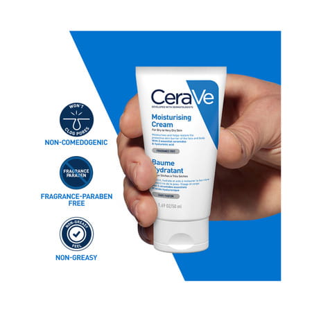 Cerave Moisturizing Cream For Dry To Very Dry Skin - 50ml