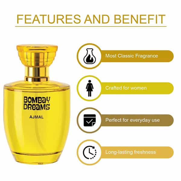 Ajmal Amber Magic Edp 100Ml Perfume For Men And Bombay Dreams Edp 100Ml Perfume For Women