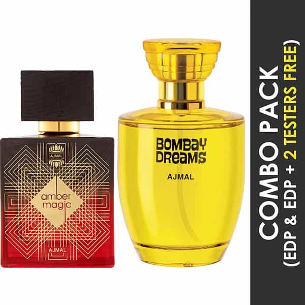 Ajmal Amber Magic Edp 100Ml Perfume For Men And Bombay Dreams Edp 100Ml Perfume For Women