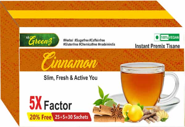 Smw's Slimming Cinnamon Tea Fat Cutter Weight Management Greenz Cinnamon - 30 Sachet