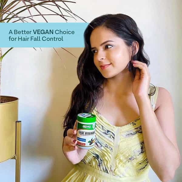 Oziva Plant Based Hair Vitamins (Pack Of 2) | Hair Vitamins For Hair Growth