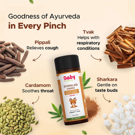 Babyorgano Sitopaladi Churna 100g - Ayurvedic Remedy