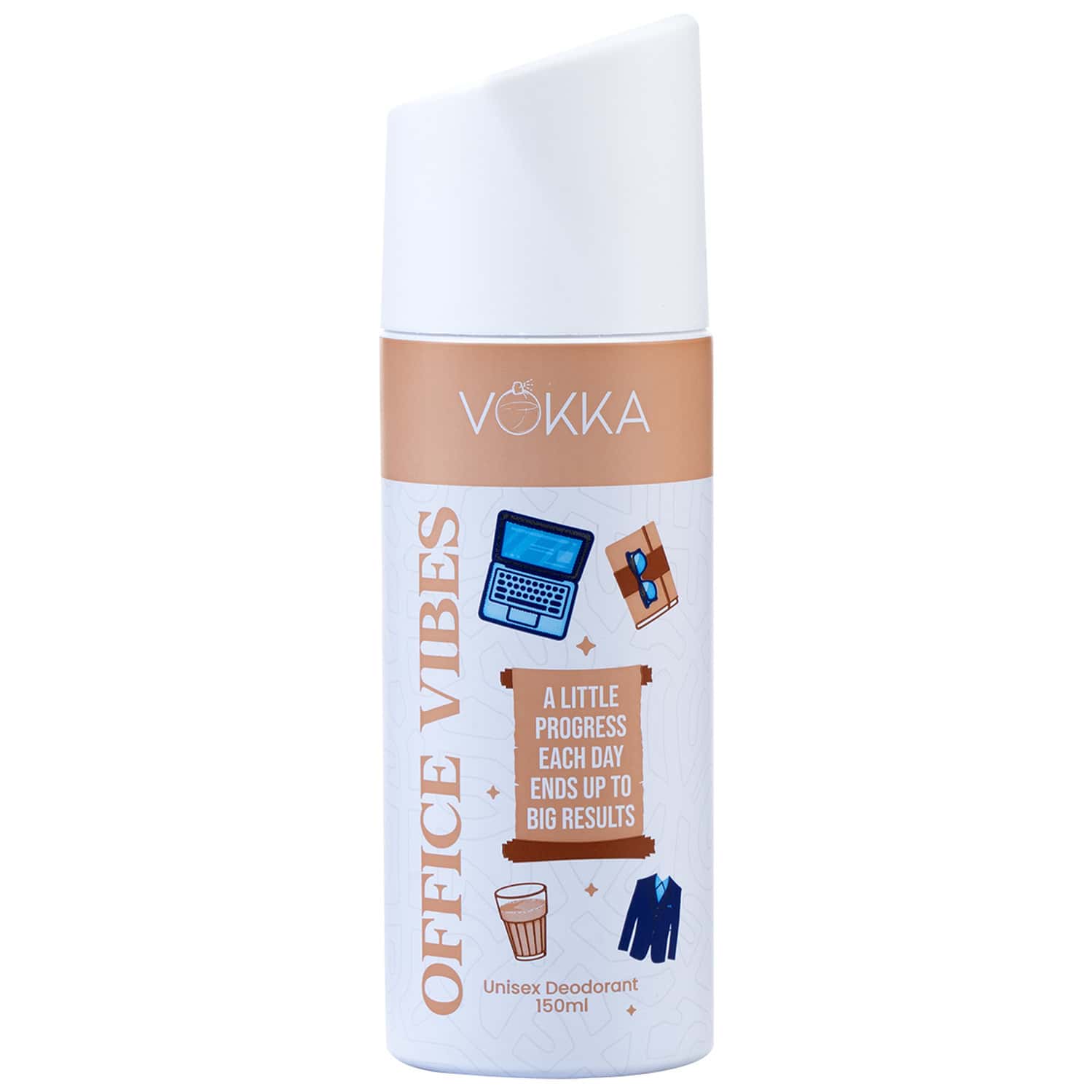 Vokka Office Vibes Deodorant Body Spray For Men & Women 150ml | Daily Use Unisex Long Lasting Deo