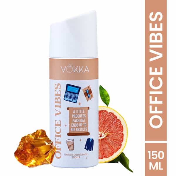 Vokka Office Vibes Deodorant Body Spray For Men & Women 150Ml | Daily Use Unisex Long Lasting Deo