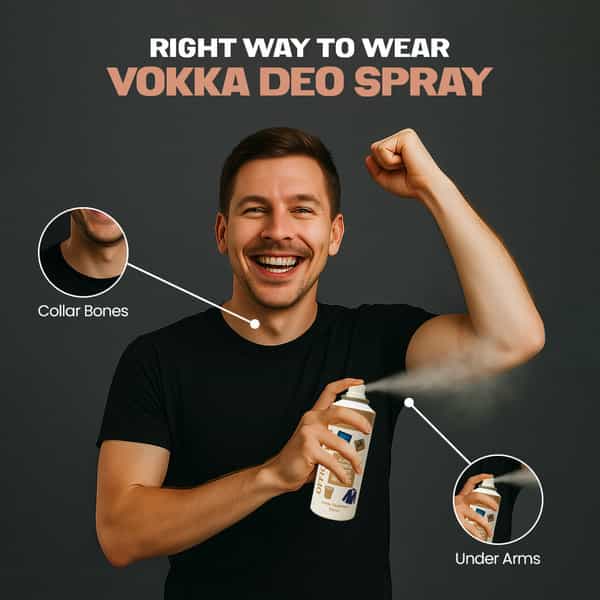 Vokka Office Vibes Deodorant Body Spray For Men & Women 150Ml | Daily Use Unisex Long Lasting Deo