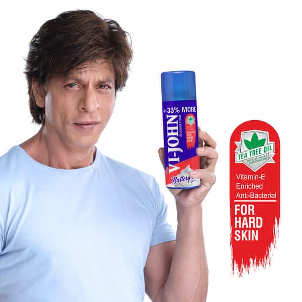 Vi-John Combo Pack Of Master Stroke 5 Blade Razor & Hard Skin Type Shaving Foam 400Ml
