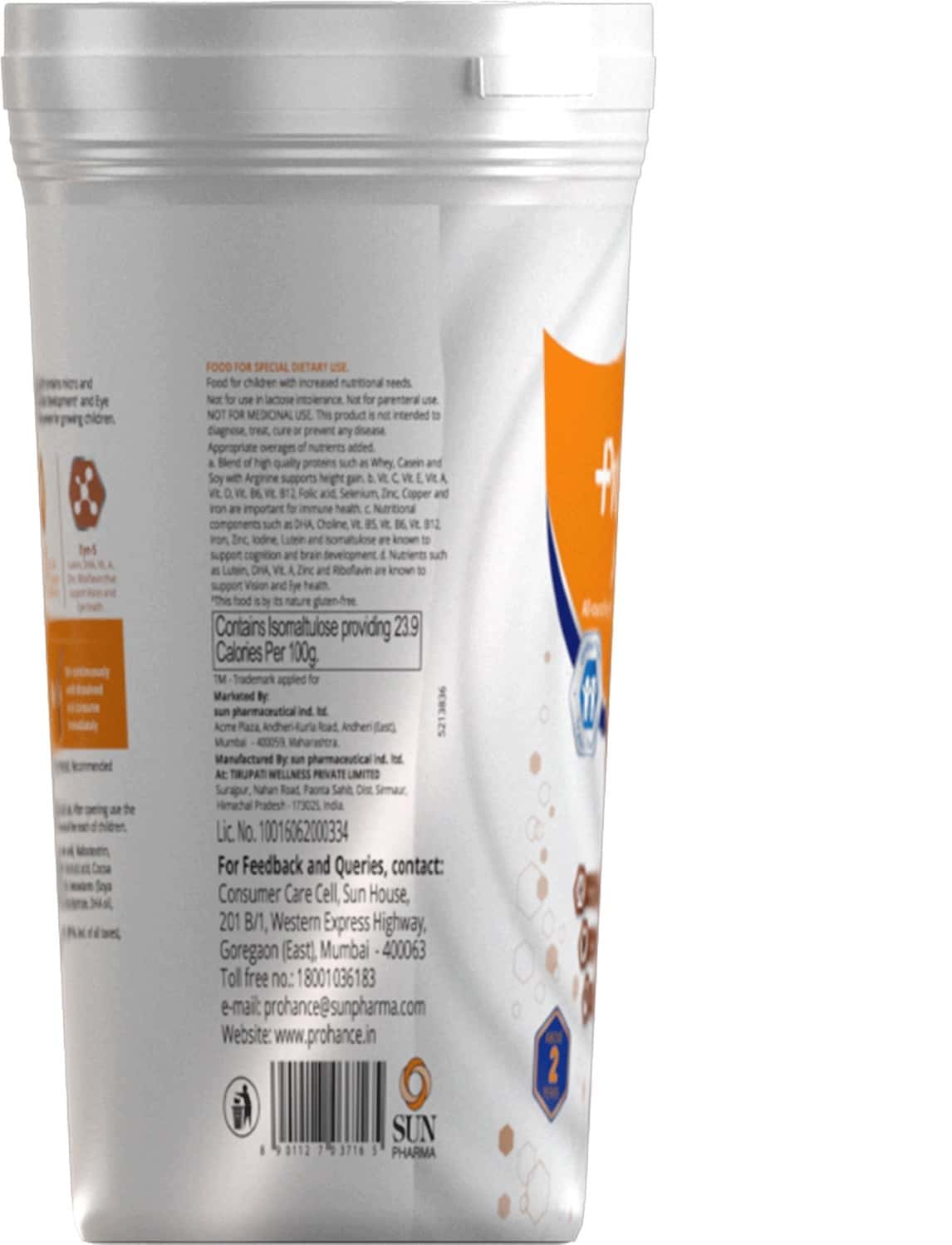 Buy PROHANCE JUNIOR NUTRITION POWDER CHOCOLATE 400G Online & Get Upto