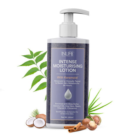 Inlife Intense Moisturizing Lotion For Face Very Dry Skin And Body Ultra Hydrating Moisturizer-250ml