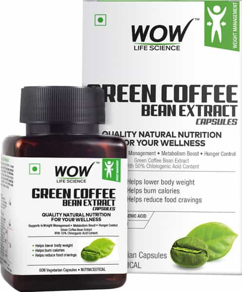 Wow Life Science Green Coffee Bean Extract Capsules - 60 Capsules