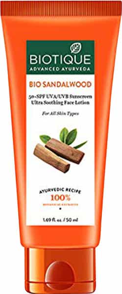 Biotique Bio Sandalwood Spf 50+ Lotion 50 Ml