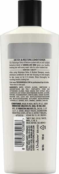 Tresemme Detox & Restore Conditoner - 190 Ml