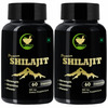 Fij Ayurveda Premium Shilajit/Shilajeet Extract Capsule|Strength & Stamina - 500mg 60 Nos | 2 Pack