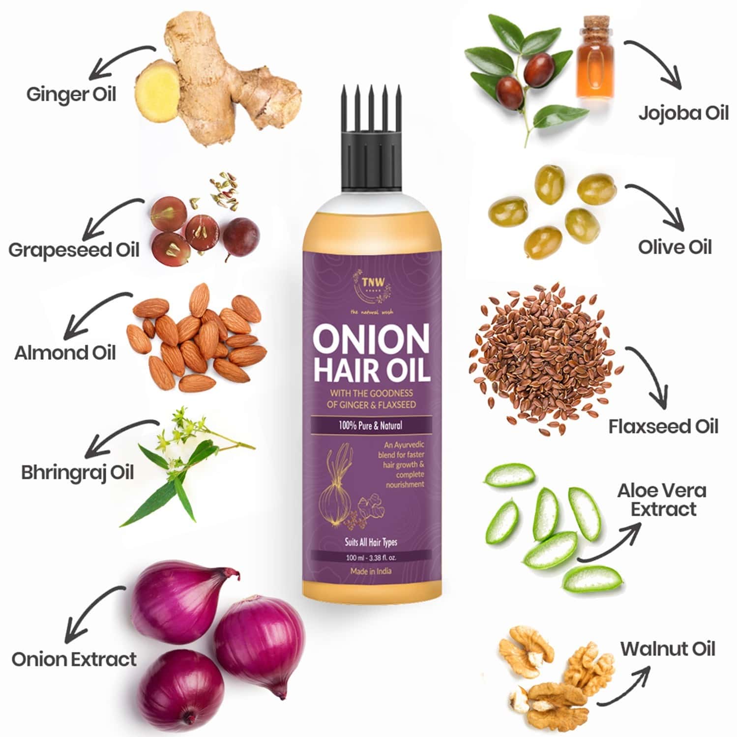 Buy TNWTHE NATURAL WASH ONION OIL100ML Online & Get Upto 60 OFF at