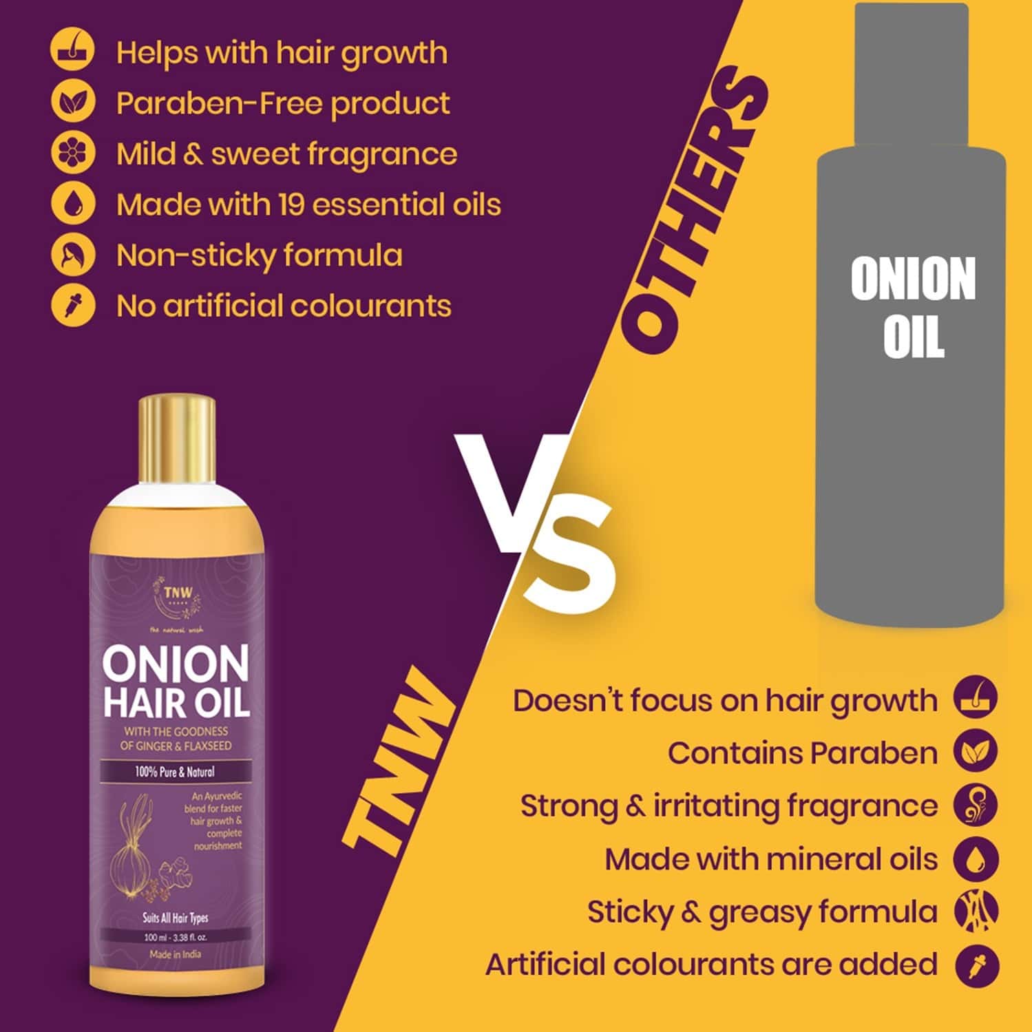 Buy TNWTHE NATURAL WASH ONION OIL100ML Online & Get Upto 60 OFF at