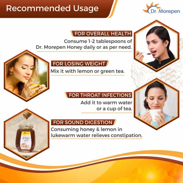 Dr. Morepen Natural Nmr Tested Honey- 250Ml & Tulsi Drop For Immunity - 30Ml- Natural Immunity Kit