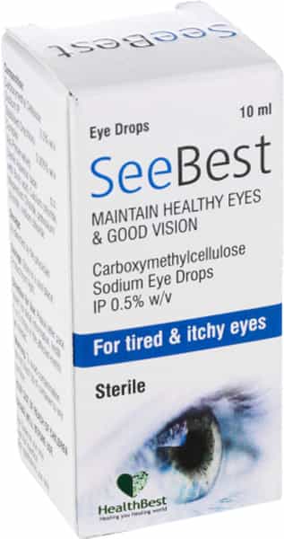 Healthbest Seebest Eye Drops|Tired & Itchy Eyes|Maintain Healthy Eyes & Good Vision|(2X 10Ml)