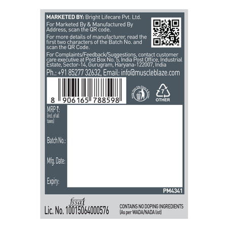 Muscleblaze Pre Workout 200 Xtreme (Tangy Orange| 15 Servings| 100g) | 200mg Caffeine
