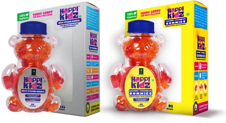 Happi Kidz Calcium + Vitamin D3 Gummies&Happi Kidz Multivitamin Gummies Combo