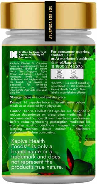 Kapiva Health Foods Cholest Fit Capsules 60