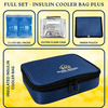 Outer Woods Insulin Cooler Bag Plus With 2 Ice Gel Packs | 12+ Hrs Cooling | Insulin Carrier - Navy