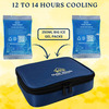 Outer Woods Insulin Cooler Bag Plus With 2 Ice Gel Packs | 12+ Hrs Cooling | Insulin Carrier - Navy