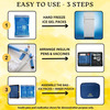 Outer Woods Insulin Cooler Bag Plus With 2 Ice Gel Packs | 12+ Hrs Cooling | Insulin Carrier - Navy