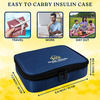 Outer Woods Insulin Cooler Bag Plus With 2 Ice Gel Packs | 12+ Hrs Cooling | Insulin Carrier - Navy
