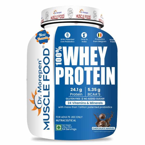 Dr. Morepen Muscle Food Whey Chocolate Marvel 1.81Kg