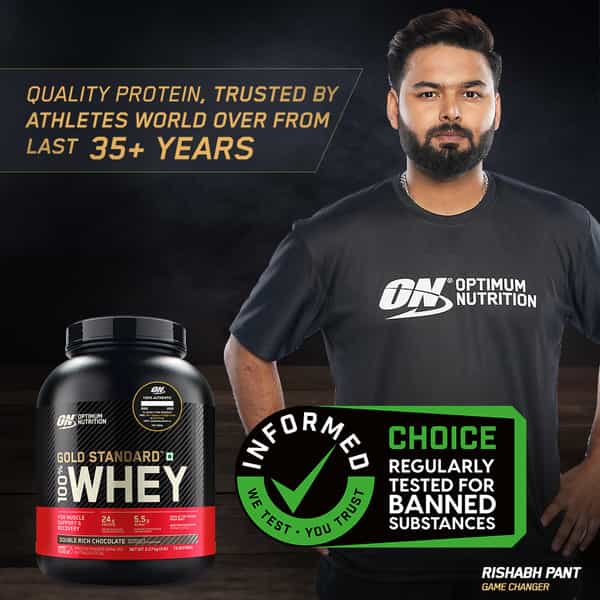 Optimum Nutrition (On) Gold Standard 100% Whey Protein Powder 2 Lb | 907G (Alphonso Mango)