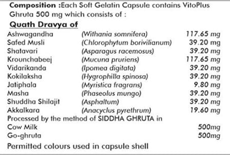 Naturz Ayurveda Vito Plus - 30 Capsules (Pack Of 5)