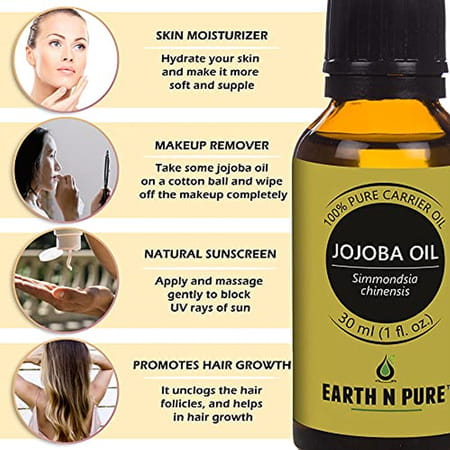 Earth N Pure Jojoba Aroma Oil 100% Natural And Therapeutic Grade (30 Ml) (30 Ml)