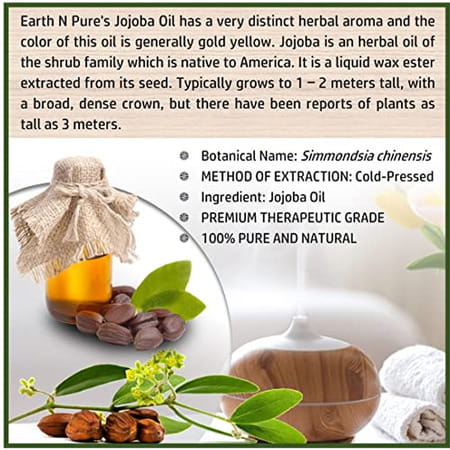 Earth N Pure Jojoba Aroma Oil 100% Natural And Therapeutic Grade (30 Ml) (30 Ml)
