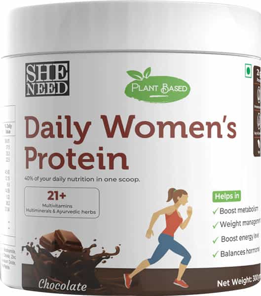 Sheneed Plant Based Daily Womens Protein Drink With 21+ Nutrients For Women -300Gm