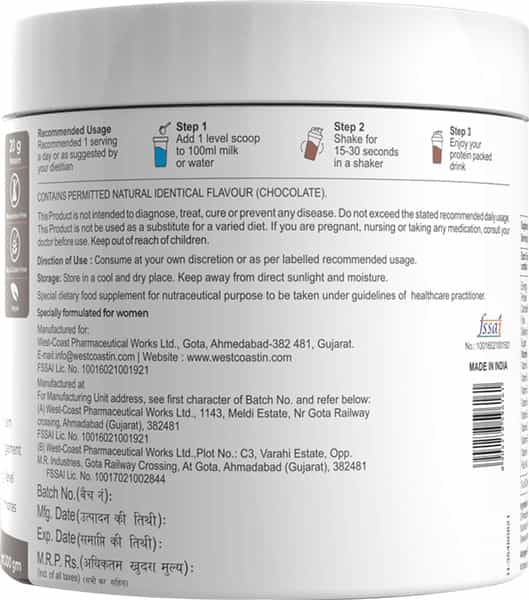 Sheneed Plant Based Daily Womens Protein Drink With 21+ Nutrients For Women -300Gm