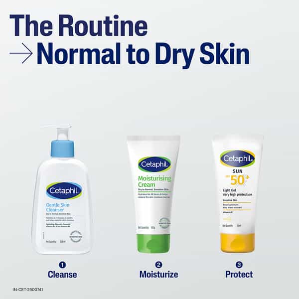Cetaphil Moisturising Cream For Dry To Normal & Sensitive Skin 100 Gm