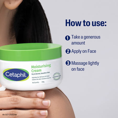 Cetaphil Moisturising Cream For Dry To Normal & Sensitive Skin 100 Gm