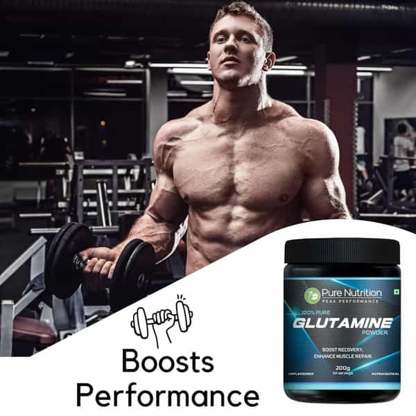 Pure Nutrition Glutamine Powder | Post Workout Supplement Amino Acid|Unflavoured|25Mg Serving | 200G