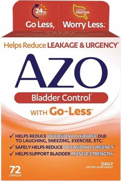 Azo Bladder Control Capsules Adults Go Less Formula 72 Capsules