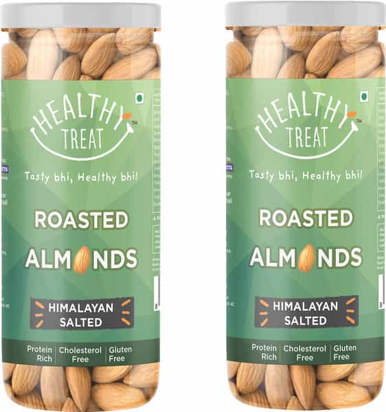 Healthy Treat Roasted California Almond 300Gm - Pack Of 2 - 150 Gm Each
