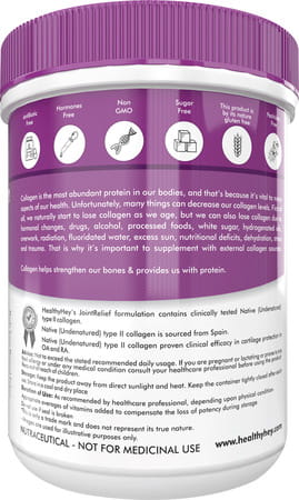 Healthyhey Jointrelief Collagen Peptide Type 1 2 & 3 - 200G Stawberry
