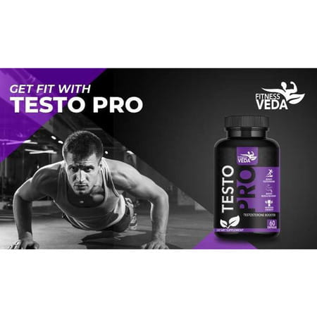 Fitness Veda Testosterone Supplement For Men | With Tribulus Terrestris & Safed Musli - 60n