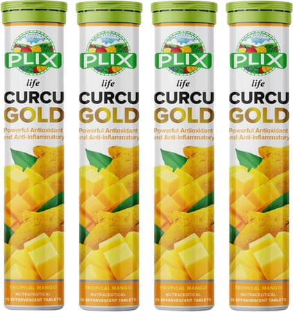 Plix Curcu Gold 15 Effervescent Tablets Pack Of 1 Bottle