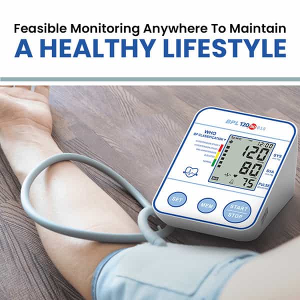 Bpl 120/80 B18 Digital Blood Pressure Monitor White - 1Pc